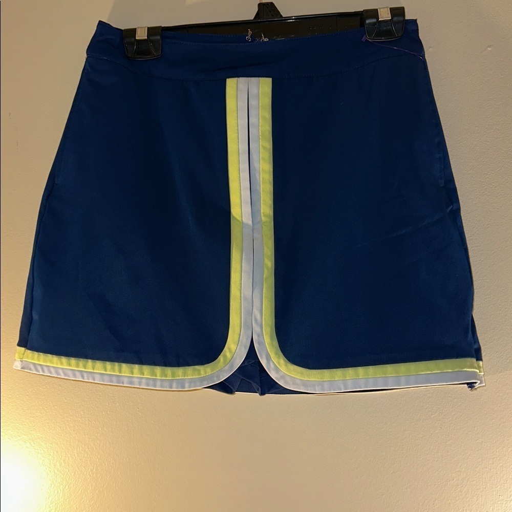 Lady Hagen Navy and Yellow Skort